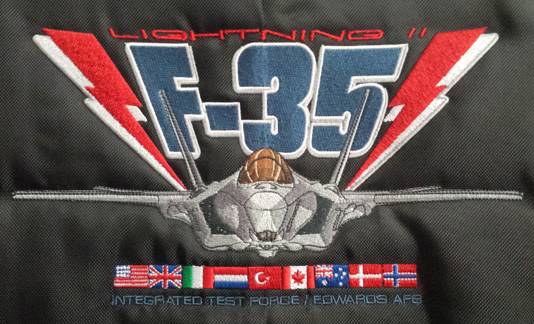 F-35 Lightning II Embroidered Helmet Bag