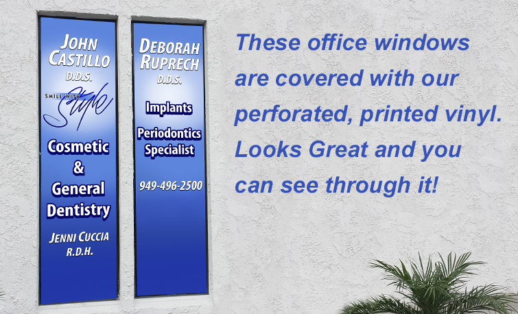 Perforated Vinyl Signs