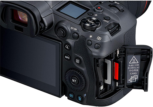 Canon EOS R5 Features 2 Card Slots